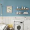 CRE8TIVE 24"x354" Ocean Blue Wallpaper Peel and Stick Large Size Thick Durable Light Blue Contact Paper Waterproof Self Adhesive Decorative Vinyl Paper for Bedroom Bathroom Walls Countertops Cabinets view 4