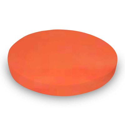 SheetWorld Baby Fitted Oval Crib Sheet Fits Stokke Sleepi, 100% Cotton Woven Sheet, Unisex Boy Girl, 26 x 47 inches, Deep Orange Woven, Made in USA