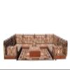 arabicsofa U Shaped Ethnic Arabic Sofa  Bohemian Handmade Middle Eastern Sectional Sofa, Traditional Arabic Majlis Seating Set view 1