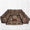 arabicsofa U Shaped Ethnic Arabic Sofa  Bohemian Handmade Middle Eastern Sectional Sofa, Traditional Arabic Majlis Seating Set view 2