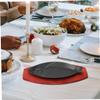 1 Set Teppanyaki Fish Plate Grill Pans Cast Iron Grill Pan Fish Baking Tray Non-sticky Steak Plate Teppanyaki Serving Tray Cast Iron Skillet Western Food Serving Tray view 2