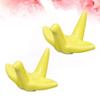 ASDUU 12pcs Chopsticks Rests Ceramic Paper Crane Shape Cute Dinner Spoons Stand Fork Holders Rack Chopsticks Utensils Cutlery Stand Yellow Decor Gift view 2