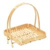 Bloomingville Hand-Woven Bamboo Stand with Removable, Set of 2 Tray, 7''L x 7''W x 8''H, Natural (AH2457) view 1