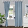 Fcosie Natural Linen Blended Curtains 63 Inches Length Blackout Curtains and Drapes Grommet Top Window Treatment Drapery Panels Draperies (2 Panels, 50 W x 63 L Inches, Cloisoone) view 1