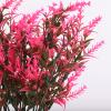12 Bundles Artificial Flowers for Outdoor Decoration, Spring Decoration UV Resistant Faux Outdoor Plastic Greenery Shrubs Plants Artificial Fake Flowers Hanging Planter Home Garden Decor(Pink) view 3