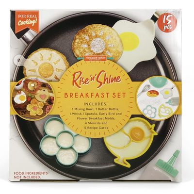 Handstand Kitchen Rise and Shine Breakfast Making Set, 5-piece with Recipes for Kids (Pan Not Included)