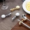 ASDUU Stainless Steel Chopsticks Rest Spoon Rest Fork Holder Chinese Zodiac Sign Tabletop Decoration Ornament Decor Gift view 2