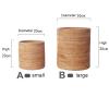 CL-ZZZ Rattan Trash Can, Round Bathroom Waste Basket Desktop Cylinder Waste Paper Basket, Eco-Friendly Wastebasket Bedroom Household Natural Garbage Bin (Size : B) view 2