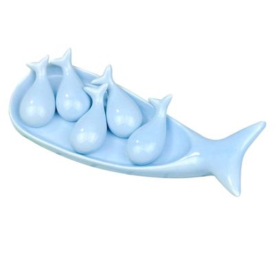 ASDUU Chopsticks Rest Whale Shape Sauce Dish Dip Bowl Ceramic Dinner Spoon Stand Fork Holder Rack Chopsticks Utensil Cutlery Stand Decor Gift