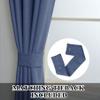 Fcosie Natural Linen Blended Curtains 63 Inches Length Blackout Curtains and Drapes Grommet Top Window Treatment Drapery Panels Draperies (2 Panels, 50 W x 63 L Inches, Delft Blue) view 4