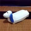 ASDUU Chopsticks Rest Dog Sauce Dish Dip Bowl Ceramic Dinner Spoon Stand Fork Holder Rack Chopsticks Utensil Cutlery Stand White Blue Decor Gift view 4