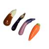 ASDUU 4pcs Chopsticks Rests Vegetable Shape Ceramic Dinner Spoon Stand Fork Holder Rack Chopsticks Utensil Cutlery Stand Decor Gift view 2