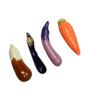 ASDUU 4pcs Chopsticks Rests Vegetable Shape Ceramic Dinner Spoon Stand Fork Holder Rack Chopsticks Utensil Cutlery Stand Decor Gift view 3
