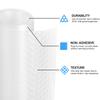24 x 236.22 Inch Shelf Liners for Kitchen Cabinets Non Adhesive Drawer Liners, Non-Slip EVA Material Refrigerator Liners Waterproof & Oilproof Roll for Bathroom, Kitchen, Cupboard, Shelves -Clear view 2