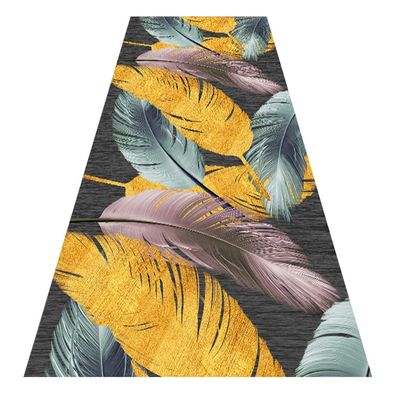 3D Long Hallway Runner Rugs Flowers Area Rug Low-Pile Entryway Carpet with Natural Non-Slip Rubber Backing for Kitchen Living Room Bedroom Doorway ( Size : 120x200cm )