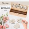 Alternative Guest Book Box - Wedding Guest book Alternative - 98 Large Wooden Hearts - Also for Baby Shower, Bridal Shower, Anniversary, Birthday, Retirement, Funeral Guest Book Alternatives - Pattern view 2