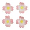 ASDUU 4pcs Ceramic Chopsticks Rest Japanese Flower Chopsticks Rack Dinner Spoons Stand Kitchen Tableware Holder Decor Gift view 1