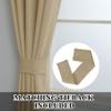 Fcosie 42" W x 72" L Grommet Blackout Curtains for Living Room, Thick Linen Look Draperies, Energy Efficient Window Curtains with Tieback, Noise Reduction Drapes for Bedroom, Khaki (2 Panels) view 4