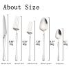 BRIIEC Matte Rainbow Flatware Set 20 Pieces, 18/10 Stainless Steel Colorful Silverware Set, Titanium Plating Cutlery Set, Utensil Sets,Include Dessert Fork Teaspoons. view 3