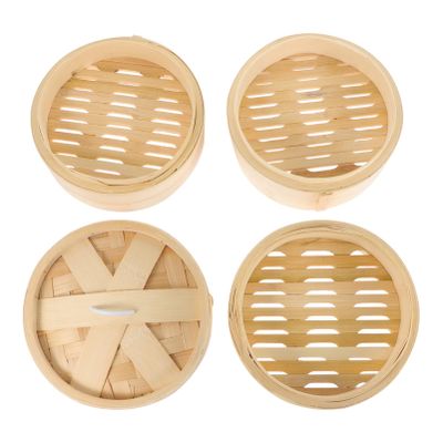 1set Steamer Lid Design for Healthy Cooking Deep Food Steamer for Fish Dumplings and Veggies Natural Material Safe and Kitchen Supply