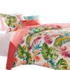 Benjara Aulne 2 Piece Twin Quilt Set with Leaf Print view 2