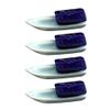 ASDUU 4pcs Chopsticks Rests Boat Shape Ceramic Dinner Spoon Stand Fork Holder Rack Chopsticks Utensil Cutlery Stand Decor Gift view 1