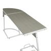 Benjara Computer Desk with Metal Legs and CPU Holder, Gray view 3