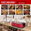 Smokeless Indoor Grill, Techwood 1500W Electric Grill Portable Korean Grill Non-Stick Grill Plates with Temperature Control, Removable Drip Tray, Tempered Glass Lid, Dishwasher-Safe view 3