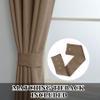 Fcosie 42" W x 72" L Grommet Blackout Curtains for Living Room, Thick Linen Look Draperies, Energy Efficient Window Curtains with Tieback, Noise Reduction Drapes for Bedroom, Coca Mocha (2 Panels) view 4