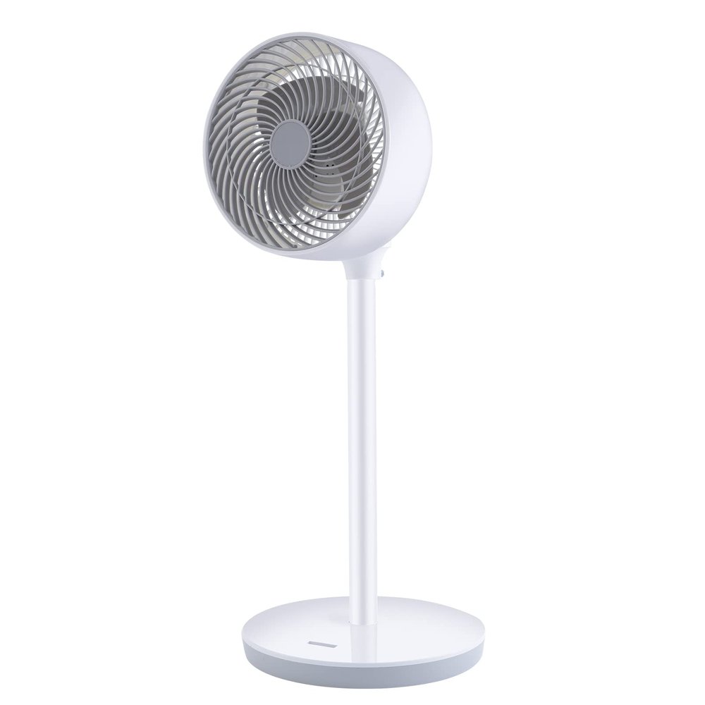 Simple Deluxe 7 inch Stand Fan, 3 Speeds & 3 Modes, 15 Hours Timer, 70 Oscillating Circulating Fan, with Remote Control, Air Circulation Fan for Room, Indoor,White
