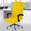 Elastic Computer Chair Cover with Durable Zipper - Protective Removable Washable Universal Office Desk Chair Seat Slip Cover - Stretchy Soft Anti-dust Desk Chair Seat Protector for Dogs, Cats, Pets view 1