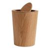 CL-ZZZ Modern Wooden Round Trash Can Shake Lid Waste Bin Easy to Disassemble, Versatile Wood Waste Paper Bin for Bathroom Office Kitchen, Light Brown view 1