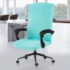 Elastic Computer Chair Cover with Durable Zipper - Protective Removable Washable Universal Office Desk Chair Seat Slip Cover - Stretchy Soft Anti-dust Desk Chair Seat Protector for Dogs, Cats, Pets view 1