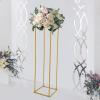 DNYSYSJ 1Pc 180cm Wedding Flower Vase Tabletop Flower Stand Gold Floor Vases Metal Wedding Centerpiece Stand Display Rack for Lawn Hotel Opening Ceremony Banquet Hall Decor view 2