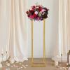 DNYSYSJ 1Pc 180cm Wedding Flower Vase Tabletop Flower Stand Gold Floor Vases Metal Wedding Centerpiece Stand Display Rack for Lawn Hotel Opening Ceremony Banquet Hall Decor view 3