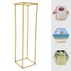 DNYSYSJ 1Pc 180cm Wedding Flower Vase Tabletop Flower Stand Gold Floor Vases Metal Wedding Centerpiece Stand Display Rack for Lawn Hotel Opening Ceremony Banquet Hall Decor view 4