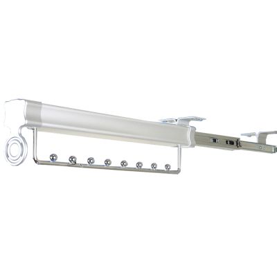 Pull Out Clothes Rail 25-61 cm, Closet Pull Out Trousers Rack, Extendable Closet Rod for Pants Clothing Storage, Wardrobe Adjustable Clothes Hanger Rail Space Saving, Load 25kg (Size : 46cm)