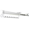 Pull Out Clothes Rail 25-61 cm, Closet Pull Out Trousers Rack, Extendable Closet Rod for Pants Clothing Storage, Wardrobe Adjustable Clothes Hanger Rail Space Saving, Load 25kg (Size : 46cm) view 1