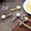 Alloy Chopstick Rest Chinese Dragon Stand Spoon Fork Holder Set 9cmx2.5cm Decor Gift view 4
