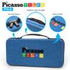 PicassoTiles Magnetic Tile Storage Case 16.5x7.5x3.5in Travel Carry Bag with Handle Water Resistant Organizer Compatible with Magnet Building Block Sets STEM Educational Accessories Oxford Cloth PTA10 view 3