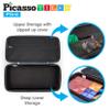 PicassoTiles Magnetic Tile Storage Case 16.5x7.5x3.5in Travel Carry Bag with Handle Water Resistant Organizer Compatible with Magnet Building Block Sets STEM Educational Accessories Oxford Cloth PTA10 view 4