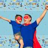 3 Pcs Happy Fathers Day Plastic Tablecloth 54 x 108 Inch Fathers Day Party Table Cover Water Print Table Cover Fathers Day Tablecloth Blue for Birthday Party Decoration Fathers Day Supplies (Light) view 4