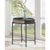 Acme Furniture Round End Table with Open Top, Black view 2