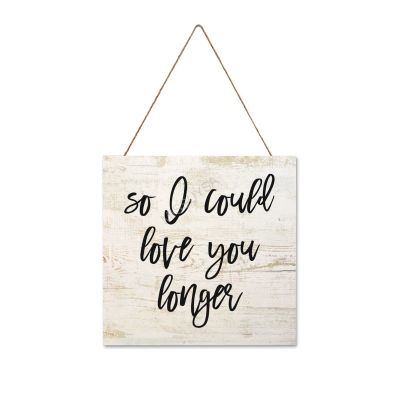 Wooden Signs, Rustic I Wish I Had Met You Sooner So I Could Love You Longer Sign Plaque Pianted Quote Home Decor Farmhouse Garden Outdoor Wall Art 8"x8", S125