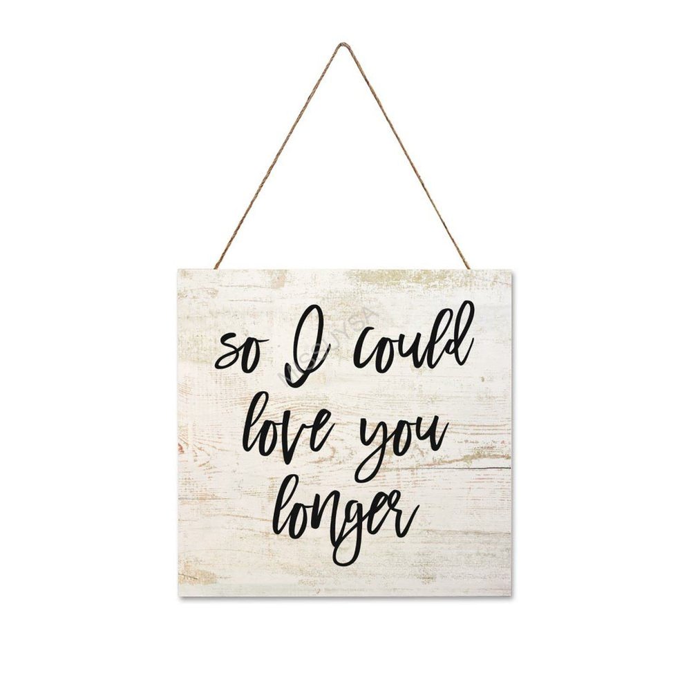 Wooden Signs, Rustic I Wish I Had Met You Sooner So I Could Love You Longer Sign Plaque Pianted Quote Home Decor Farmhouse Garden Outdoor Wall Art 8"x8", S125