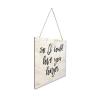 Wooden Signs, Rustic I Wish I Had Met You Sooner So I Could Love You Longer Sign Plaque Pianted Quote Home Decor Farmhouse Garden Outdoor Wall Art 8"x8", S125 view 3