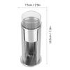 Tomotato Cotton Pad Holder - Stainless Steel Qtip Makeup Removers Dispenser with Lids, 2.9x7.3 inch view 3