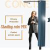 HIYOUGO Fitting Room Kit, Clothing Store Dressing Room, Corner Changing Room with Black U Rod and Thick Blackout Curtains, Fashion Privacy Shelter Tend Cabana (Color : Pink, Size : 95cm) view 2