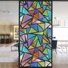 Window Film Privacy Church Style Glass Static Cling Window Film Stained Glass Sticker for Home Glass UV Blocking/Privacy/Heat Control (A,27.6"x78.74"(70x200cm)) view 1