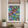 Window Film Privacy Church Style Glass Static Cling Window Film Stained Glass Sticker for Home Glass UV Blocking/Privacy/Heat Control (A,27.6"x78.74"(70x200cm)) view 3